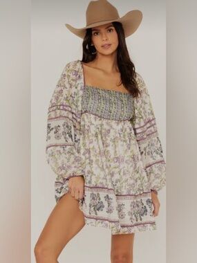 Free People Endless Afternoon Cotton Mini Dress
